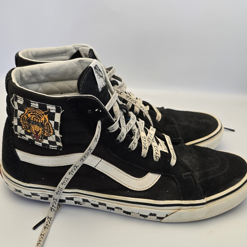 Authentic Vans UNISEX Tiger Check High Top- Mens 12, Womens 10.5 - Picture 5 of 8